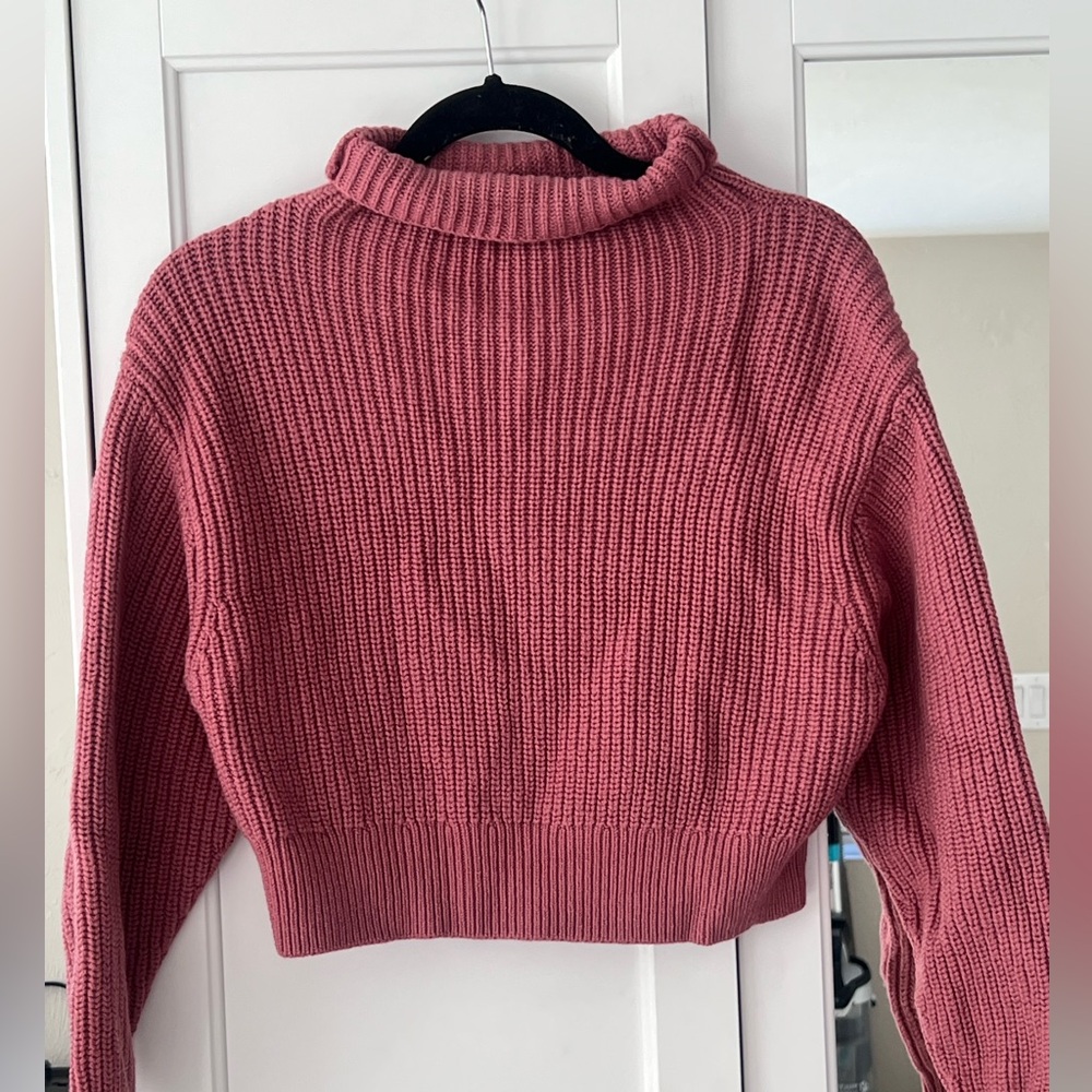 Aritzia Dusty Rose Turtleneck Sweater